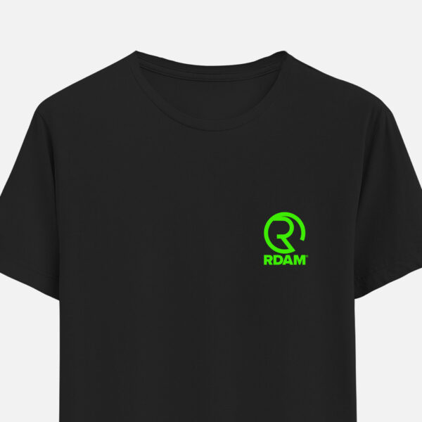 RDAM® | Classic Iconic Neon Groen op Zwart | T-Shirt