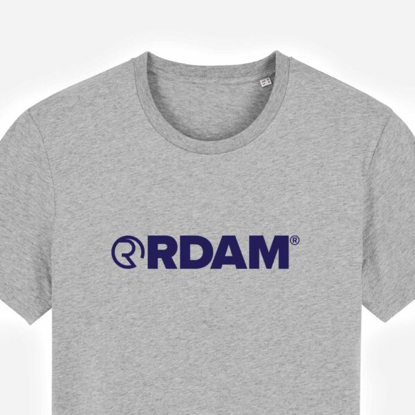 RDAM® | Iconic Essential Flock Navy op Heather Grey | T-Shirt