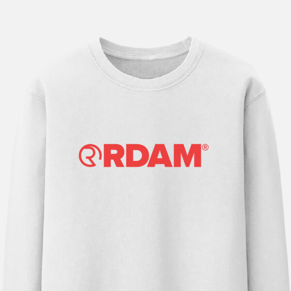 RDAM® | Iconic Essential Rood op Wit | Sweater