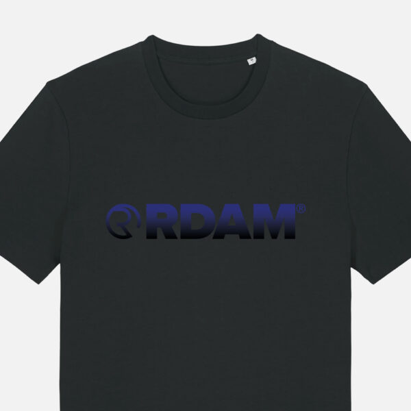 RDAM® | Iconic Gradient Navy op Zwart | T-Shirt