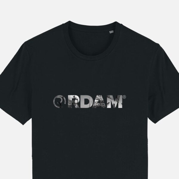 RDAM® | Wrapped' 23 010 op Zwart | T-Shirt