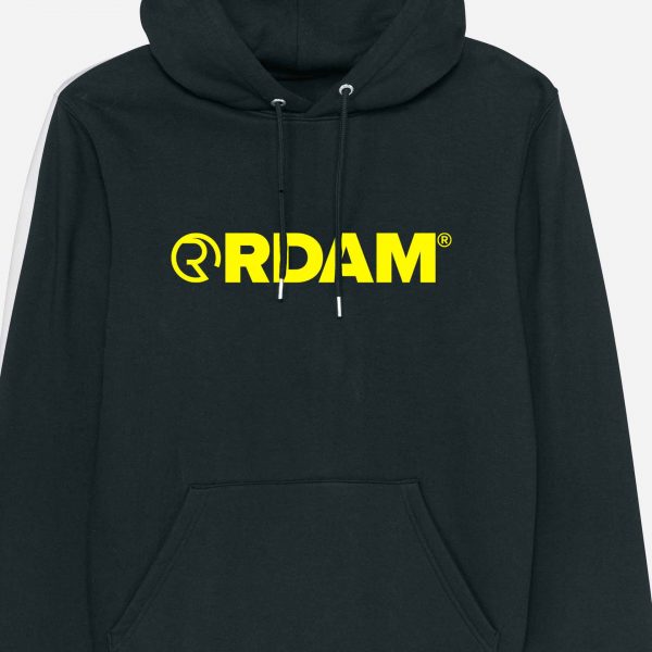 RDAM® | Neon Yellow op Zwart | Hoodie