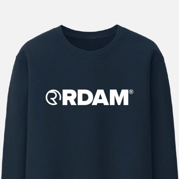 RDAM® | Classic Iconic Wit op Navy Blue | Sweater