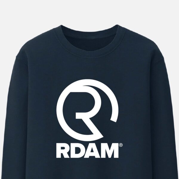 RDAM® | Iconic Wit op Navy Blue | Sweater