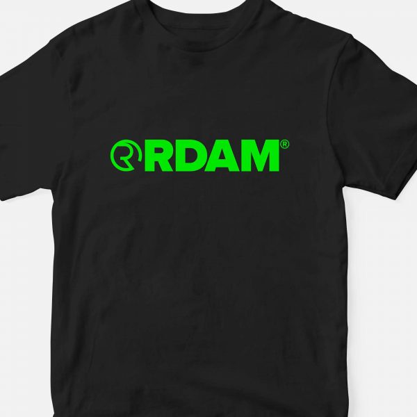 RDAM® | Neon Groen op Zwart | Kindershirt