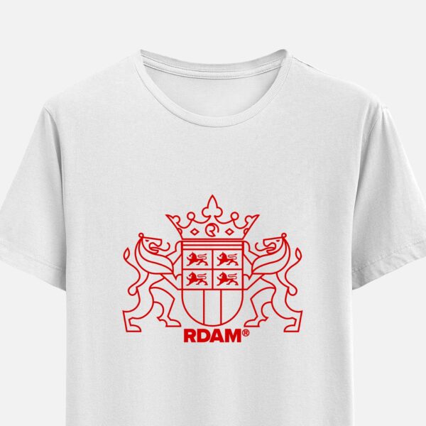 RDAM® | Sterker Door Rood op Wit | T-Shirt