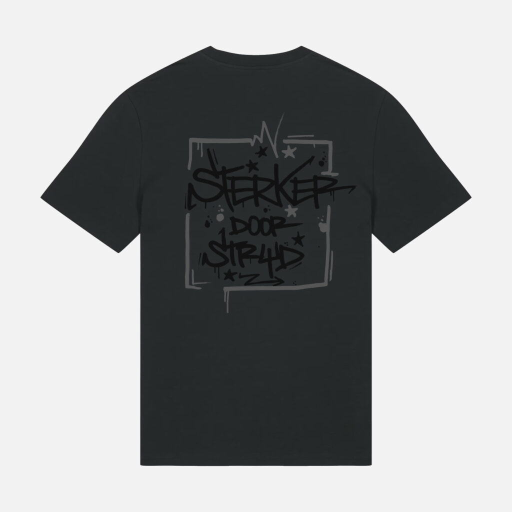 RDAM® | Sterker Door Black on Black | T-Shirt