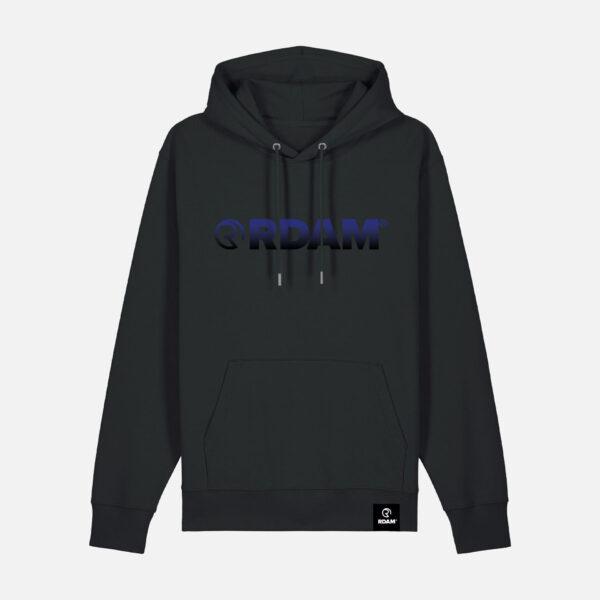 RDAM® | Iconic Gradient Navy op Zwart | Hoodie