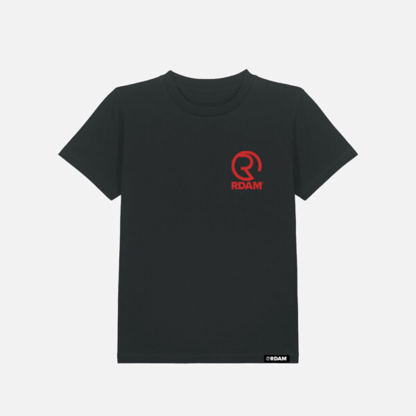 RDAM® | Classic Iconic Rood op Zwart | Kinder T-Shirt