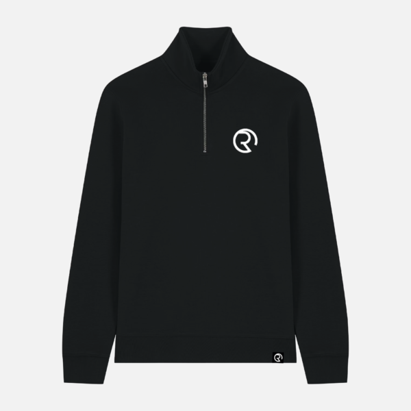 RDAM® | Iconic 3D Wit op Zwart | Quarter Zip