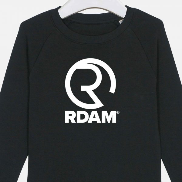 RDAM® | Iconic Wit op Zwart | Kinder Sweater