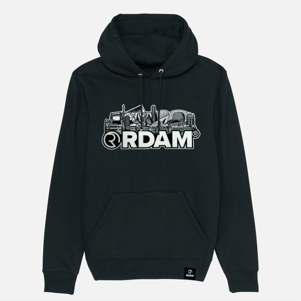 RDAM® | Illustrated XL op Zwart | Hoodie