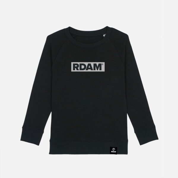 RDAM® | Reflective op Zwart | Kinder Sweater
