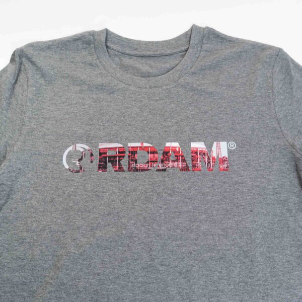 RDAM® | Kuip Classic 2026 Rood Wit op Mid Heather Grey | T-Shirt