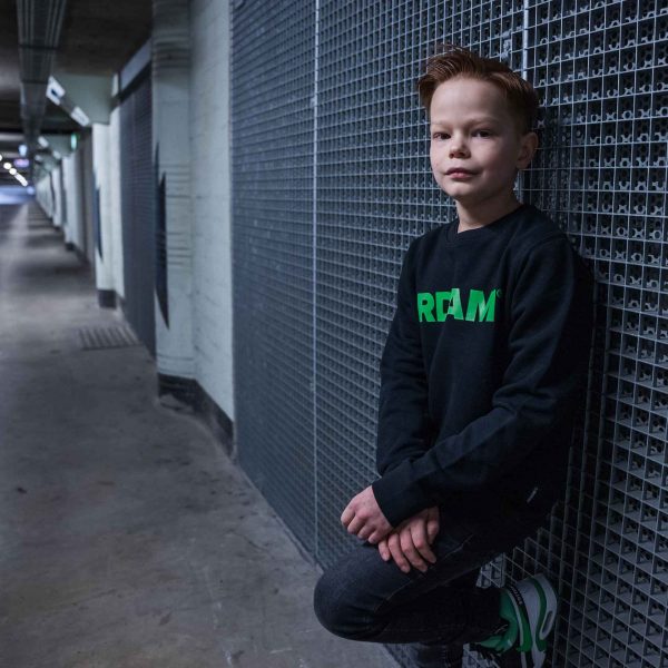 RDAM® | Ode aan de Max BW Rotterdam op Zwart | Kinder Sweater