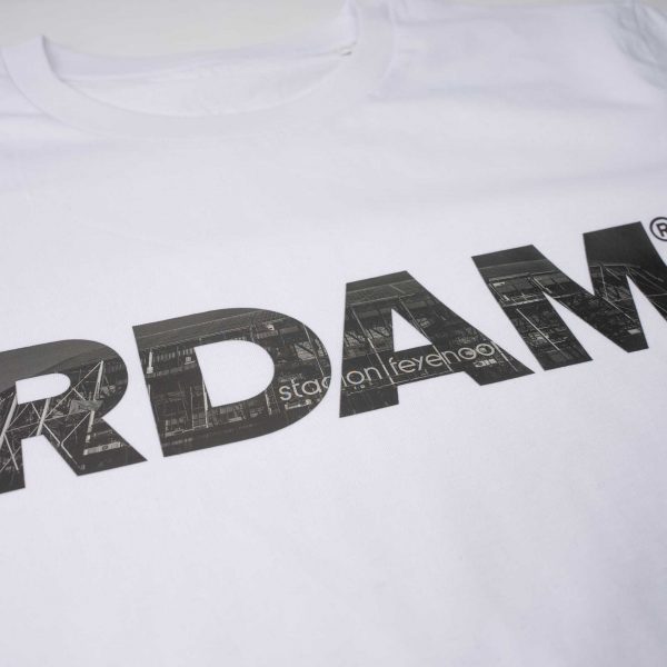 RDAM® | Feyenoord Kuip Blackout op Wit | T-Shirt