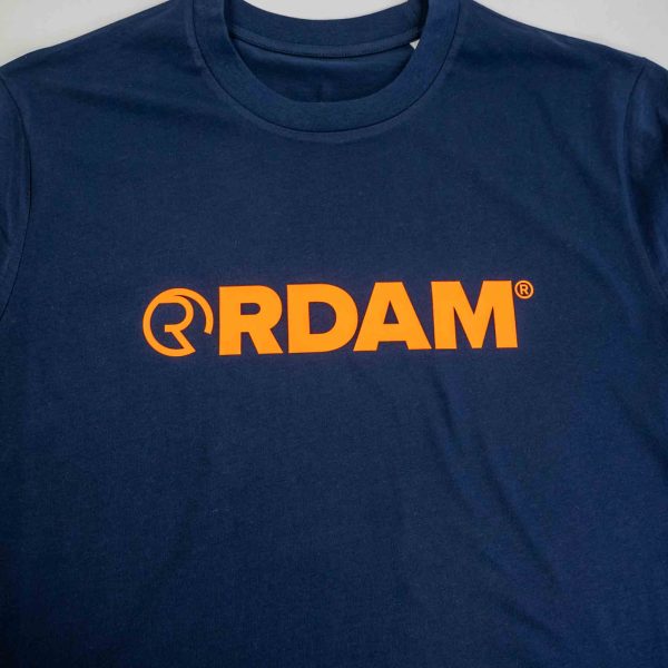 RDAM® | Iconic Essential Neon Oranje op Navy Blue | Sweater