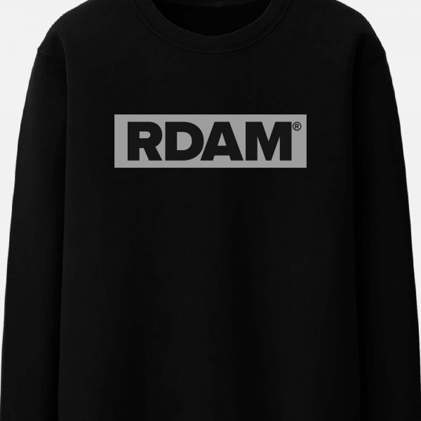 RDAM® | Flock Grijs op Zwart | Sweater