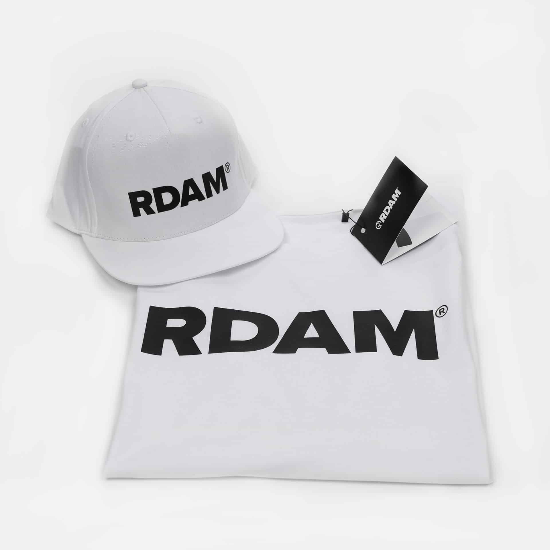 RDAM® | Original Set Zwart op Wit | Shirt en Cap