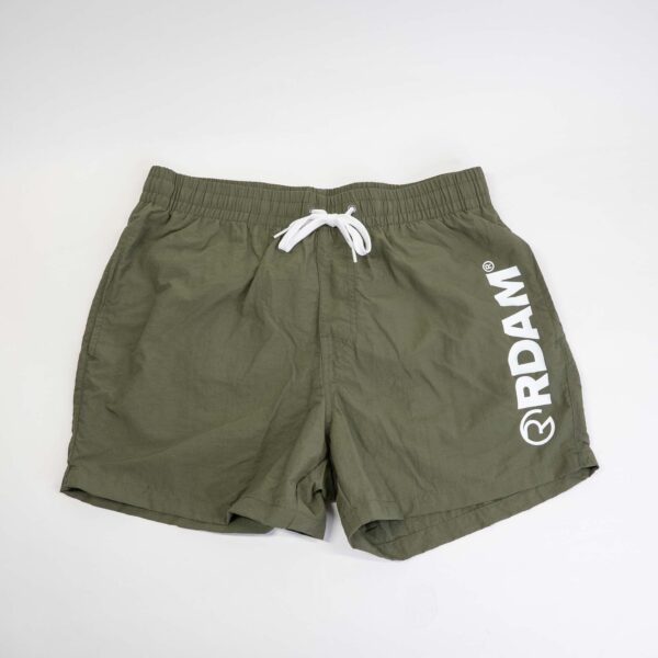 RDAM® | Iconic Essential Wit op Khaki Groen | Zwembroek
