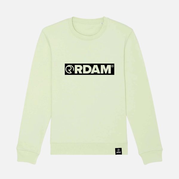 RDAM® | Outline Flock Zwart op Stem Green | Sweater