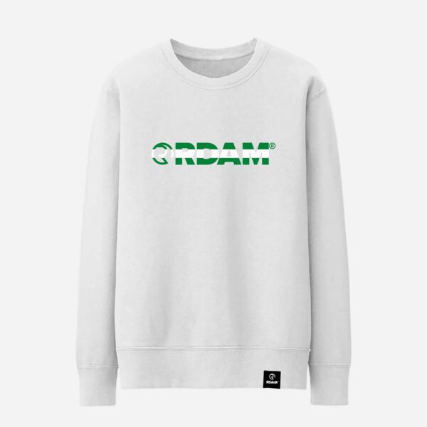 RDAM® | Groen Wit Groen Editie op Wit | Sweater