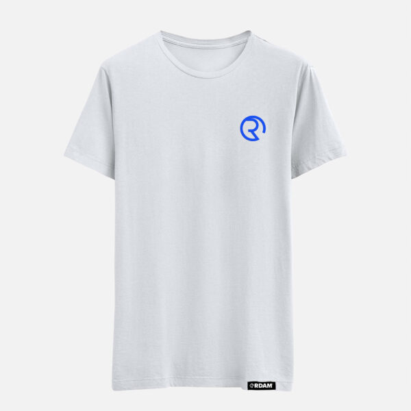 RDAM® | Iconic 3D Royal Blue op Wit | T-Shirt