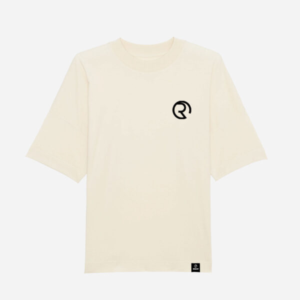 RDAM® | Iconic 3D Zwart op Vanille | Oversized T-Shirt