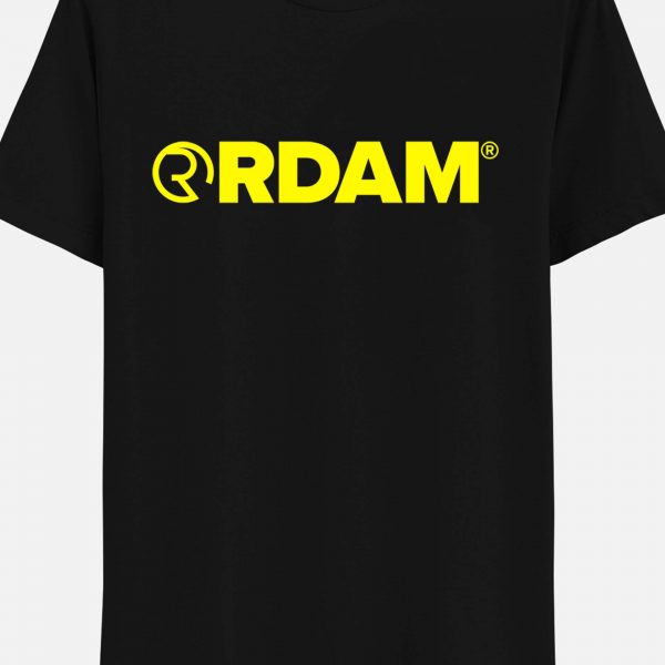 RDAM® | Neon Yellow op Zwart | T-Shirt