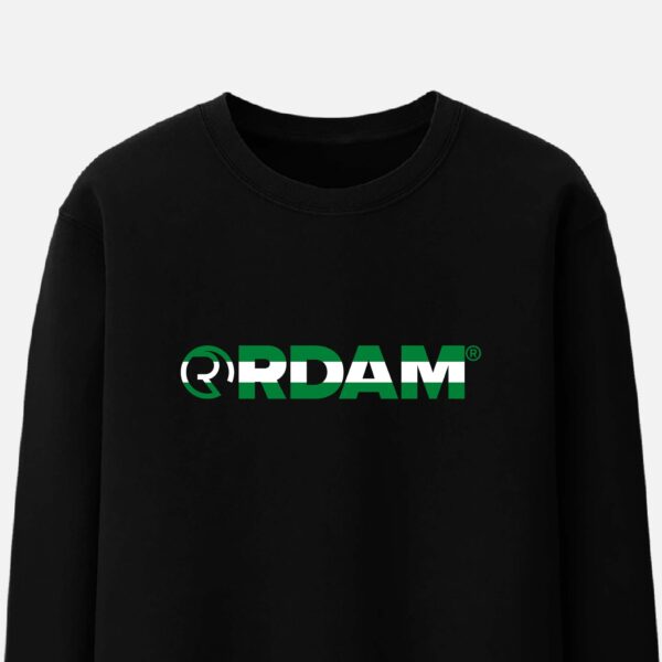 RDAM® | Groen Wit Groen Editie op Zwart | Sweater
